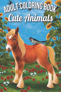 Adult Coloring Book Cute Animals