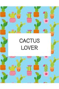 Cactus Lover: Cactus Blank SketchBook Drawing Paper For Doodling, Sketching, And Drawing For Kids