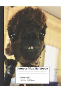 Alpaca Composition Notebook