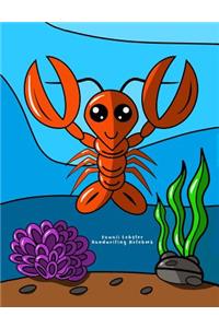 Kawaii Lobster Handwriting Notebook