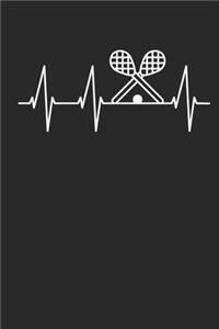 Lacrosse Training Journal - Gift for Lacrosse Player - Heartbeat Lacrosse Notebook - Lacrosse Diary
