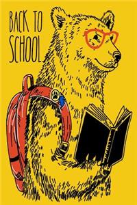 Bear's Back To School Academic 12 Month Journal For Students, Teachers & Parents