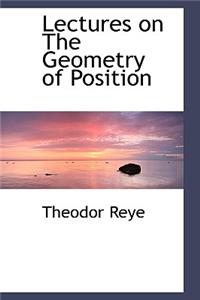 Lectures on the Geometry of Position