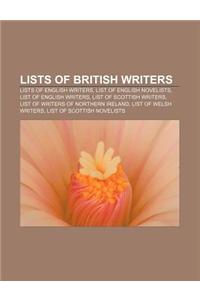Lists of British Writers