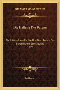 Die Haftung Des Burgen