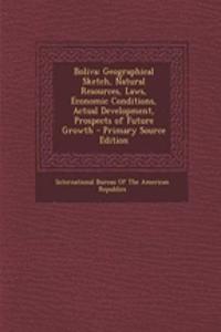 Boliva: Geographical Sketch, Natural Resources, Laws, Economic Conditions, Actual Development, Prospects of Future Growth - Primary Source Edition