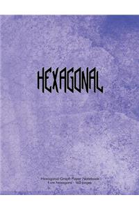 Hexagonal Graph Paper Notebook 1 cm hexagons - 160 pages