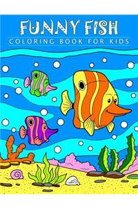Funny Fish Coloring Book for Kids