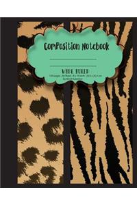 Wide ruled Composition Notebook 8
