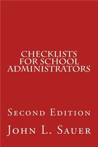 Checklists for School Administrators