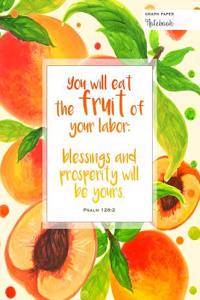 Graph Paper Notebook - Psalm 128