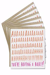 6-Pack Em & Friends Having A Baby! Card