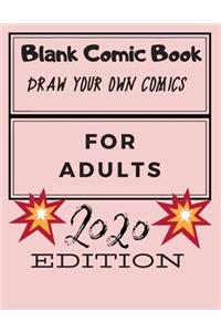 ADD YOUR OWN COVER ART Blank Comic Book Storyboard Notebook