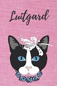 personalisiertes Notizbuch Katze / Notizheft / Journal / Malbuch / Tagebuch / Kritzelbuch / DIN A5 / Geschenk Luitgard
