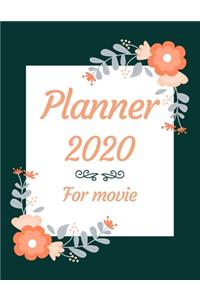 Planner 2020 for movie