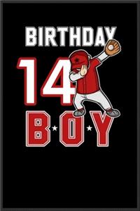 14 years old dabbing Baseball fan birthday