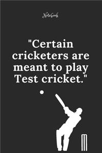Cricket Notebook Quote 27 Notebook For Cricket Fans and Lovers