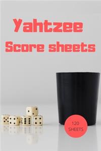 Yahtzee Scores Sheets