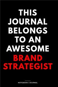 THIS JOURNAL BELONGS TO AN AWESOME Copywriter Notebook / Journal 6x9 Ruled Lined 120 Pages