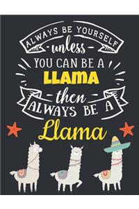 Always Be Yourself Unless You Can Be a Llama Then Always Be a Llama