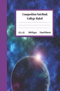 Composition Notebook College Ruled Lined Sheets