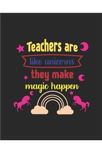 Teachers are like unicorns they make magic happen