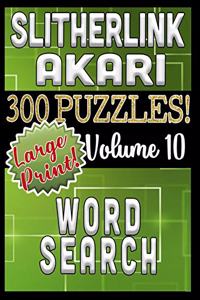 Slitherlink Akari Word Search 300 Large Print Puzzles