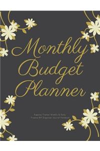 Monthly Budget Planner Expense Tracker Weekly & Daily Finance Bill Organizer Journal Notebook