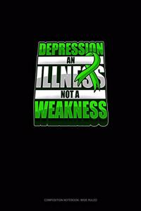 Depression An Illness Not A Weakness