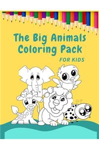 Big Animals Coloring Pack for Kids