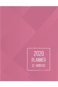Planner 2020 12 Months
