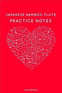 Japanese Bamboo Flute Practice Notes