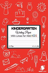 Kindergarten Writing Paper with Lines for ABC KIDS
