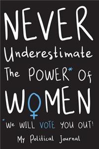 Never Underestimate The Power Of Women Journal