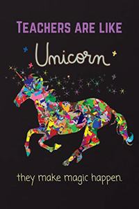 Teachers are like Unicorn they make magic happen