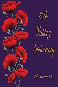 30th Wedding Anniversary Guestbook