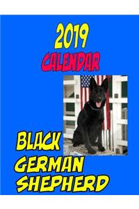 2019 Calendar Black German Shepherd