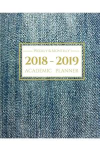 2018-2019 Academic Planner Weekly and Monthly