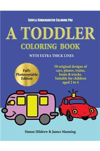 Simple Kindergarten Coloring Pad