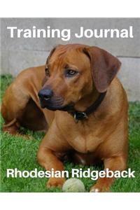 Training Journal Rhodesian Ridgeback