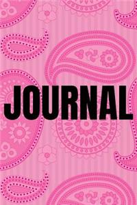 Paisley Background Lined Writing Journal Vol. 21