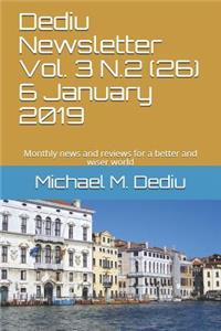 Dediu Newsletter Vol. 3 N.2 (26) 6 January 2019