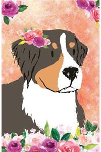 Bullet Journal for Dog Lovers Bernese Mountain Dog in Flowers