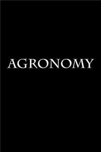 Agronomy