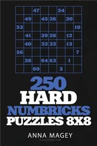 250 Hard Numbricks Puzzles 8x8