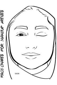 Face Charts for Makeup Artists Sadie
