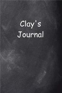 Clay Personalized Name Journal Custom Name Gift Idea Clay