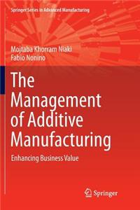 The Management of Additive Manufacturing
