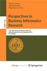 Perspectives in Business Informatics Research
