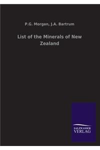 List of the Minerals of New Zealand